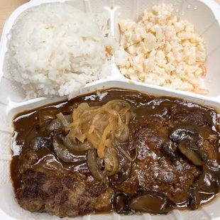 Hilo-style hamburger steak