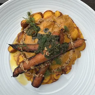 Savory Carrot-curry pancakes