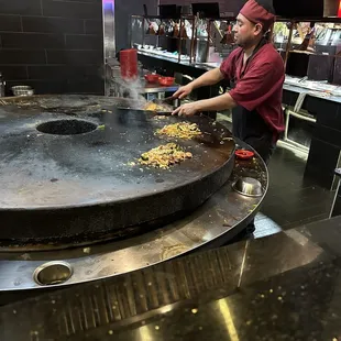 Cooking my bowl of goodies!