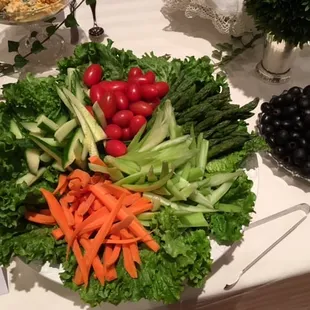 ows a variety of fruits and vegetables