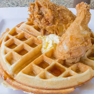 waffles, food
