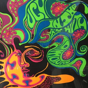 Like new old stock "glow in the dark" Lucy in the sky with diamonds poster...