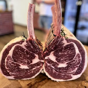 Frenched rib of beef