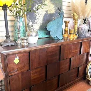 A great piece, could be TV console, bedroom or even entry!  Great Booth changes alot!