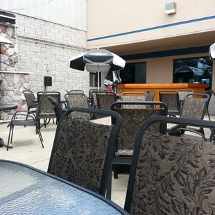 More of the outdoor patio at Features Sports Bar and Grill in West Salem, WI