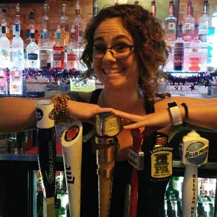 Kewl Harmony serving us up right with the drinks thanks girl