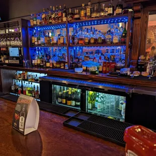 Half the bar - well stocked!