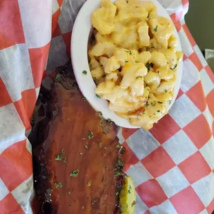 Brisket and Mac and cheese