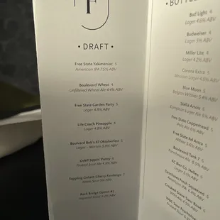 Nice offerings on tap