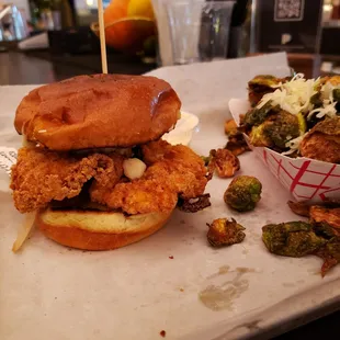 Fried chicken sandwich