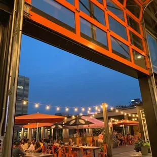 Outside seating area!