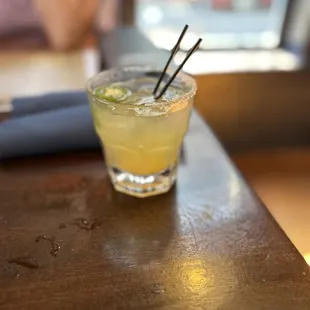 Manicure Margarita (spicy with jalapeño garnish)