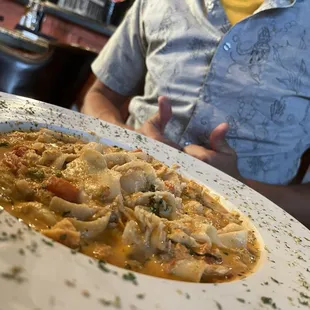 Parpadelle with scallops