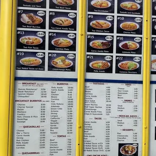 Menu at drive thru - Specials on TOP!