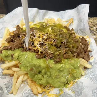 Carne asada fries. They were soooo good