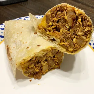 Chorizo special burrito