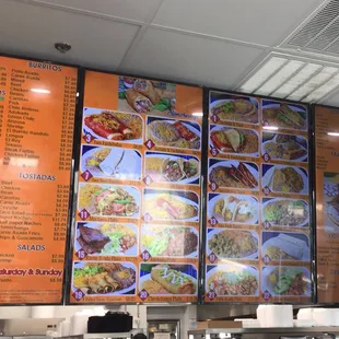 Menu board