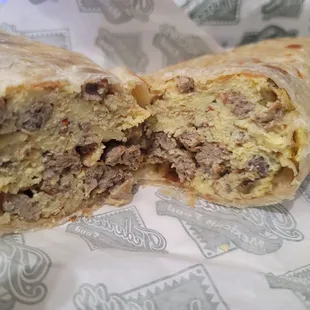 Sausage and Egg Breakfast Burrito