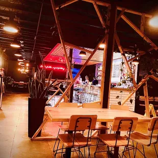 Modern, yet warm &amp; inviting interior.