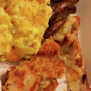 Turkey Sausage with Egg and hash browns