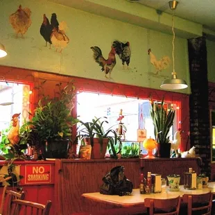 Chicken mural adds additional poultry ambience