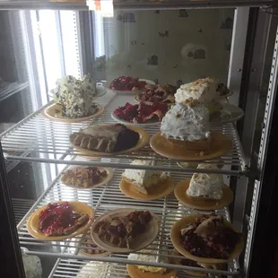 Lots of home made pies to choose from