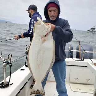 PB halibut for me ! Thanks to Captain Rickey !