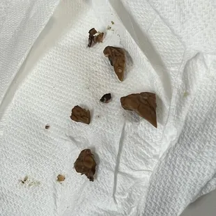 Shells in granola, be careful you may choke if swallowed! Or lose a tooth!