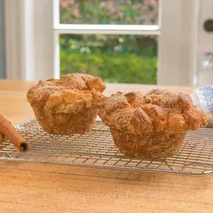Zoe Bun
 
 A delicious pull apart muffin made with croissant and Danish dough rolled into cinnamon sugar blend