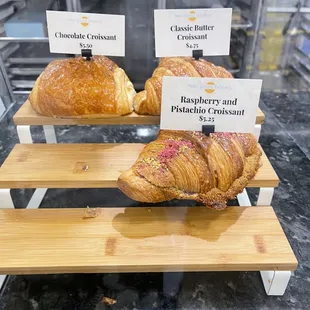 Sweet and savory croissants