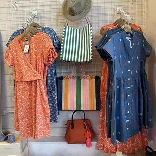 New dresses and bags for spring