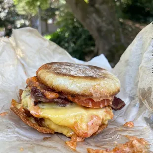 Breakfast Sandwich with corned beef