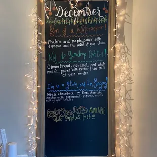  a chalkboard with a christmas message on it