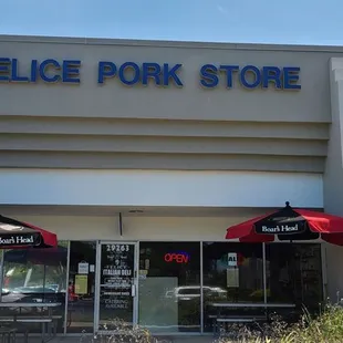 the front of the store