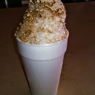 Vanilla Ice Cream Cinnamon Milk Raspado