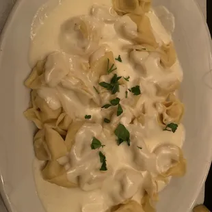 Cheese Tortellini with Alfredo