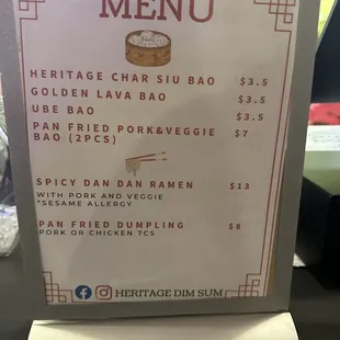 Heritage Dim Sum is here every Wednesday! Must try!