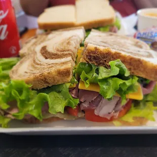 a sandwich on a plate