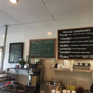 No tangible menu, wall up and place your order and then they call your name when it&apos;s ready.