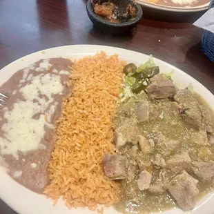 Chile verde plate