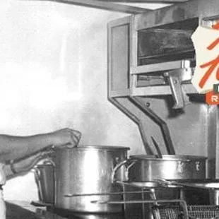 a chef preparing food