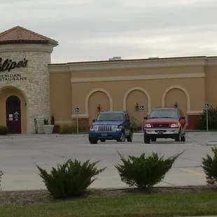 the front of the restaurant