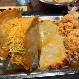 Combo plate sub another taco instead of tostada