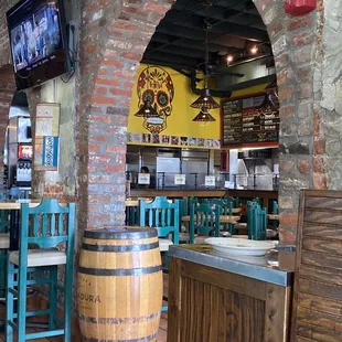 the interior of the restaurant