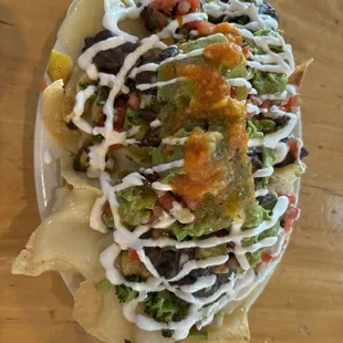 Veggie nachos