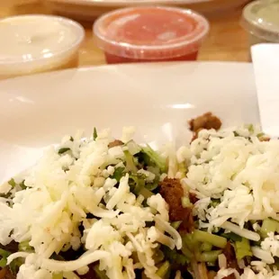 a plate of mexican taqueria