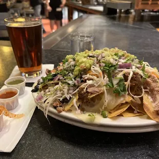 Carnitas Nachos, so good!!!