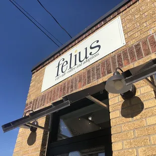 the front of the building