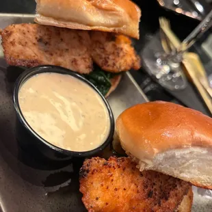 Blackened Salmon Sliders