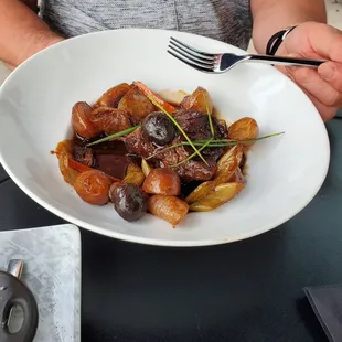 a plate of food on a table